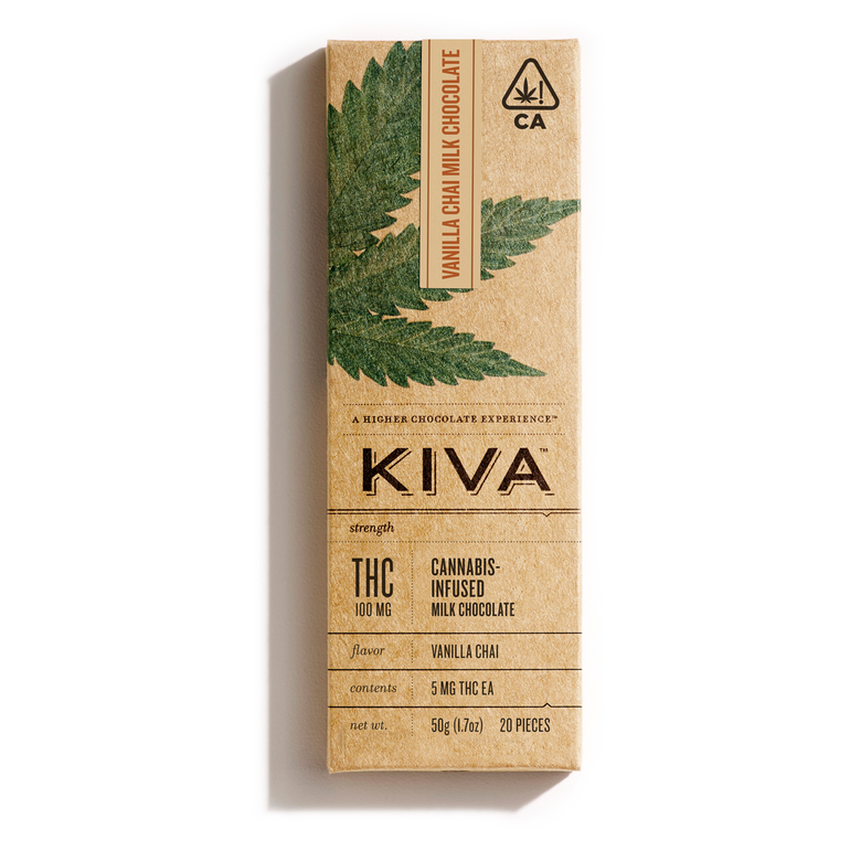 Vanilla Chai Milk Chocolate Bar 100mg